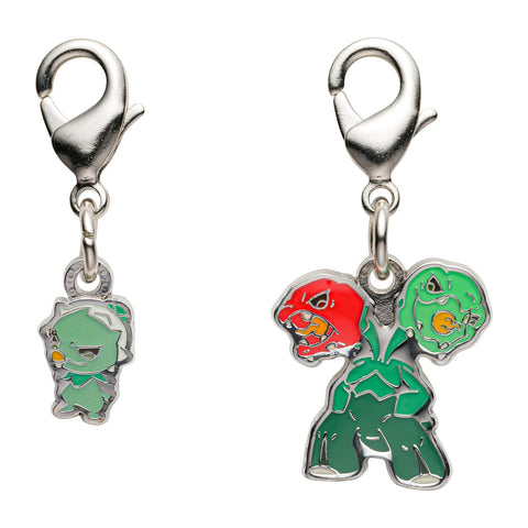 Capsakid, Scovillain - National Pokédex Metal Charm Keychain #951, #952 - Authentic Japanese Pokémon Center Keychain 