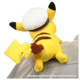 Captain Pikachu Shoulder-Perching Plush - Authentic Japanese Takara Tomy Plush 