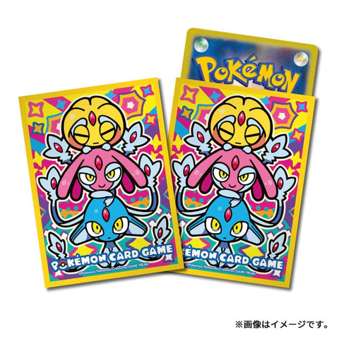 Card Sleeves Colorful Triple Uxie & Mesprit & Azelf - Pokémon Card Game - Authentic Japanese Pokémon Center TCG Sleeves 