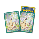 Card Sleeves Crayon Mimikyu (Green) - Pokémon Card Game - Authentic Japanese Pokémon Center TCG Sleeves 