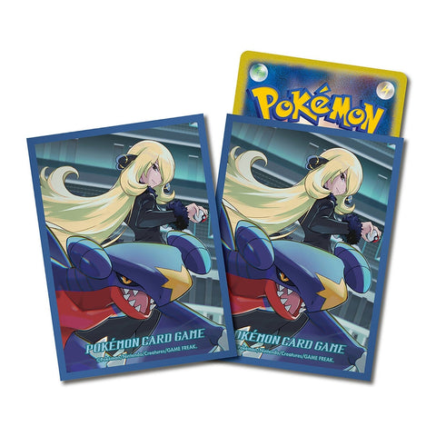 Card Sleeves Cynthia & Garchomp Ver.2 (Blue) - Pokémon Card Game - Authentic Japanese Pokémon Center TCG Sleeves 