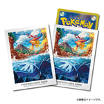 Card Sleeves Hoenn's Adventure: Kyogre & Blaziken - Pokémon Card Game - Authentic Japanese Pokémon Center TCG Sleeves 