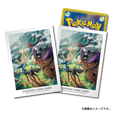 Card Sleeves Kalos's Adventure: Xerneas & Noivern - Pokémon Card Game - Authentic Japanese Pokémon Center TCG Sleeves 