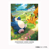 Card Sleeves Kanto's Adventure: Pikachu & Snorlax - Pokémon Card Game - Authentic Japanese Pokémon Center TCG Sleeves 