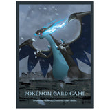 Card Sleeves Mega Charizard X Relic Castle - Pokémon Card Game - Authentic Japanese Pokémon Center TCG Sleeves 