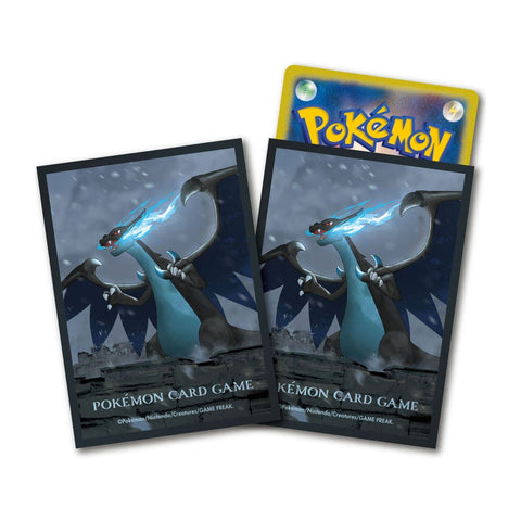 Card Sleeves Mega Charizard X Relic Castle - Pokémon Card Game - Authentic Japanese Pokémon Center TCG Sleeves 