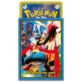 Card Sleeves Mega Lucario - Pokémon Card Game - Authentic Japanese Pokémon Center TCG Sleeves 