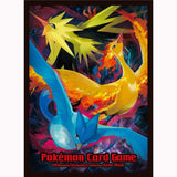 Card Sleeves Moltres & Zapdos & Articuno - Pokémon Card Game - Authentic Japanese Pokémon Center TCG Sleeves 