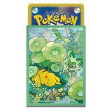 Card Sleeves Pikachu & Sprigatito (Green) - Pokémon Card Game - Authentic Japanese Pokémon Center TCG Sleeves 