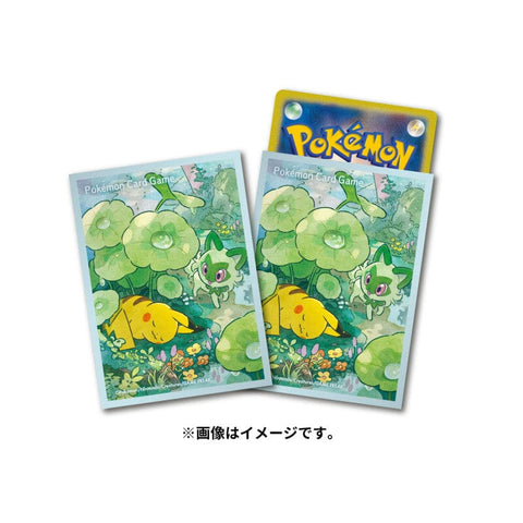 Card Sleeves Pikachu & Sprigatito Pokémon Card Game - Authentic Japanese Pokémon Center TCG 