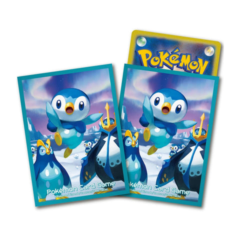Card Sleeves Piplup & Prinplup & Empoleon - Pokémon Card Game - Authentic Japanese Pokémon Center TCG Sleeves 