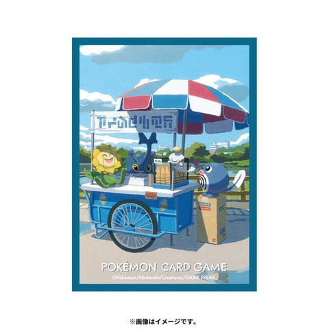Card Sleeves Poliwag, Sunflora, Heracross, & Chimecho Pokémon Card Game - Authentic Japanese Pokémon Center TCG 