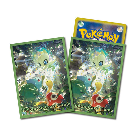 Card Sleeves Premium Gloss Celebi And Friends - Pokémon Card Game - Authentic Japanese Pokémon Center TCG Sleeves 