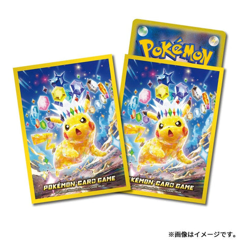 Card Sleeves Premium Gloss Pikachu Type Stellar - Pokémon Card Game - Authentic Japanese Pokémon Center TCG Sleeves 