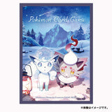 Card Sleeves Premium Gloss Snowy Gathering - Pokémon Card Game - Authentic Japanese Pokémon Center TCG Sleeves 