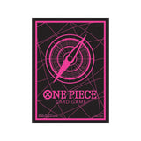 Card Sleeves Vol.6 Compass Black & Pink One Piece Card Game - Authentic Japanese Bandai Namco TCG Sleeves 