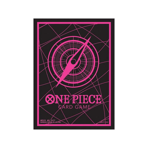 Card Sleeves Vol.6 Compass Black & Pink One Piece Card Game - Authentic Japanese Bandai Namco TCG Sleeves 