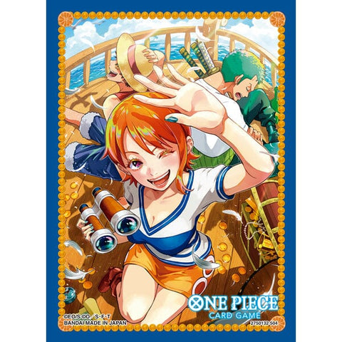 Card Sleeves Vol.8 Nami One Piece Card Game - Authentic Japanese Bandai Namco TCG Sleeves 