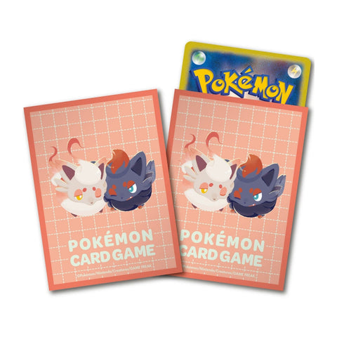Card Sleeves Zorua & Hisuian Zorua Nitamono Doushi - Pokémon Card Game - Authentic Japanese Pokémon Center TCG Sleeves 