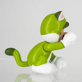 Cat Luigi Figure FCM-018 Super Mario Figure Collection - Authentic Japanese San-ei Boeki Figure 