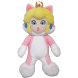 Cat (Neko) Peach Plush (S) Super Mario 3D World - Authentic Japanese San-ei Boeki Plush 