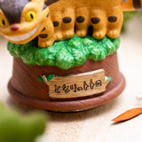 Catbus Porcelain Figure Music Box "Catbus in the Trees" - My Neighbor Totoro - Authentic Japanese Sekiguchi Figure 
