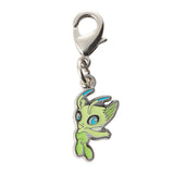 Celebi - National Pokédex Metal Charm Keychain #251 - Authentic Japanese Pokémon Center Keychain 