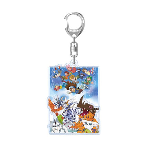 Champion Stage 2 Layered Acrylic Keychain - Digimon Adventure - Authentic Japanese TOEI ANIMATION Keychain 