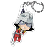 Char Aznable Acrylic Tsumamare Keychain - Mobile Suit Gundam GQuuuuuuX - Authentic Japanese COSPA Keychain 