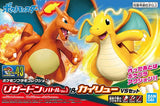 Charizard (Battle Ver.) & Dragonite VS Set Pokémon PLAMO (Plastic Model) Collection Select Series No.43 - Authentic Japanese Bandai Namco Model kit 