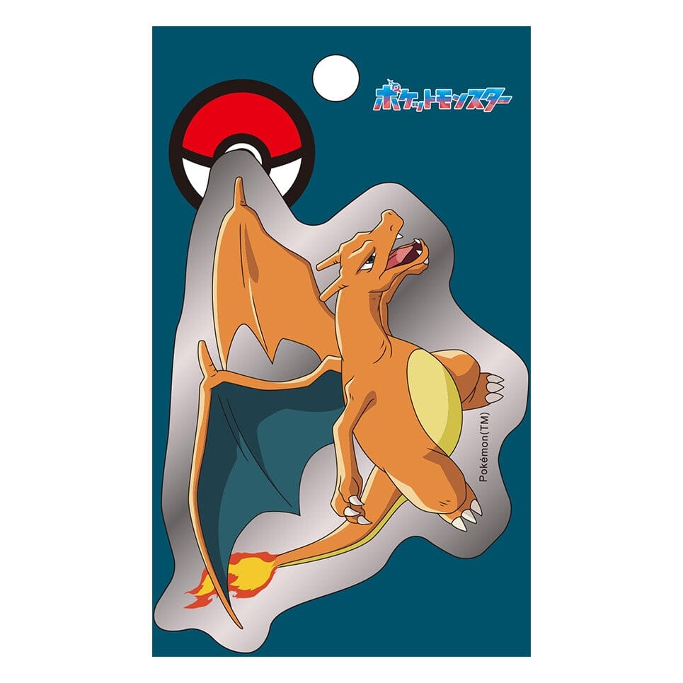 Charizard Japanese Sticker Charizard Die-cut Sticker Silver | Authentic Japanese Pokémon Merch ...