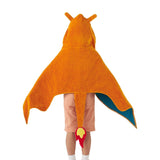 Charizard KIDS Hooded Towel Happy Sunny Day - Authentic Japanese Pokémon Center Towel (cotton) 