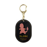 Charmander Silhouette Foil-stamped Acrylic Keychain - Authentic Japanese Pokémon Center Keychain 