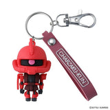 Charzaku-kun 3D Rubber Mascot Keychain - Mobile Suit Gundam - Authentic Japanese Bandai Namco Keychain 