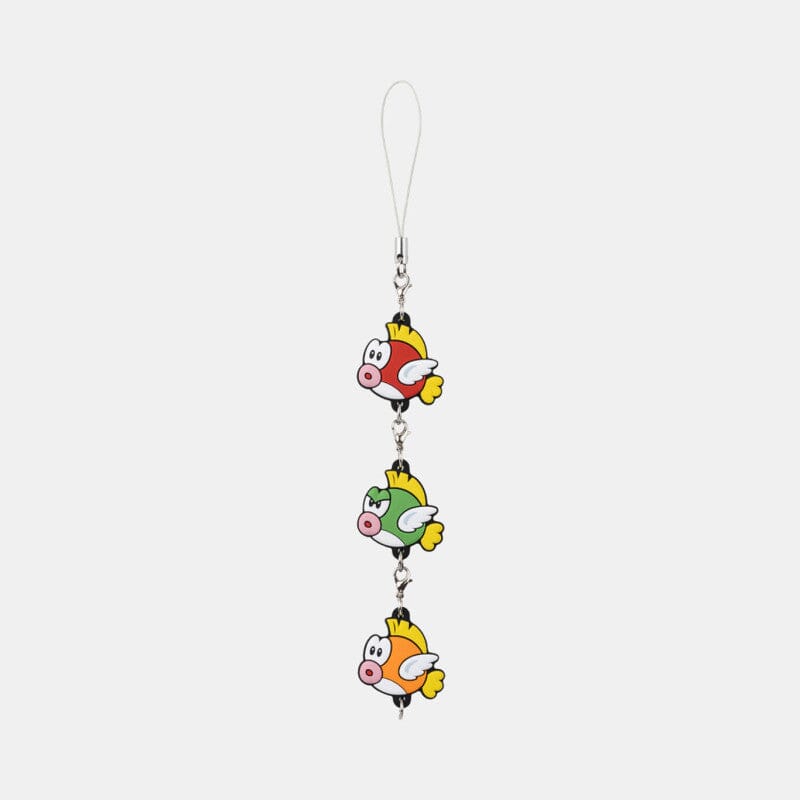 Cheep Cheep Rubber Strap Link Keychain - Super Mario Series | Authentic ...