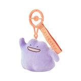 Cheerful Ditto Mascot Plush With Carabiner Ten Poké Ten Colors - Authentic Japanese Pokémon Center Mascot Plush Keychain 