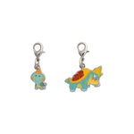 Chewtle, Drednaw - National Pokédex Metal Charm Keychain #833, #834 - Authentic Japanese Pokémon Center Keychain 