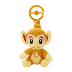 Chimchar Mascot Plush With Carabiner - Authentic Japanese Pokémon Center Mascot Plush Keychain 