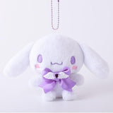Cinnamoroll Colorful Boa Mascot Plush (Purple) - Sanrio Characters - Authentic Japanese KThingS Mascot Plush Keychain 