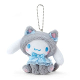 Cinnamoroll Dressed Up Cat Mascot Plush Keychain - Sanrio Characters - Authentic Japanese Sanrio Mascot Plush Keychain 