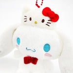 Cinnamoroll Mascot Plush Keychain MC ~Hello Kitty 50th Anniversary~ Sanrio Characters - Authentic Japanese Nakajima Corporation Mascot Plush Keychain 