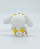 Cinnamoroll Oshi Color (Yellow) Mascot Plush Keychain - Authentic Japanese Nakajima Corporation Mascot Plush Keychain 