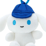 Cinnamoroll with Cap (I.CINNAMOROLL) Mini Mascot Plush Keychain - Sanrio Characters - Authentic Japanese Sanrio Mascot Plush Keychain 