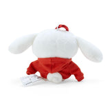 Cinnamoroll with Red Sweater (I.CINNAMOROLL) Mini Mascot Plush Keychain - Sanrio Characters - Authentic Japanese Sanrio Mascot Plush Keychain 