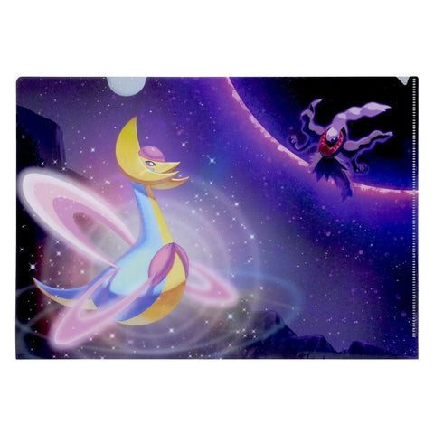 Clear File Folder Cresselia VS Darkrai/New Moon Day - Pokémon Sleep - Authentic Japanese Pokémon Center File Folder 