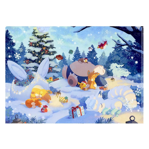 Clear File Folder Holiday 2024/Holiday 2023 - Pokémon Sleep - Authentic Japanese Pokémon Center File Folder 
