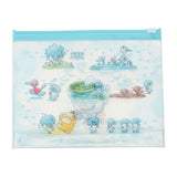 Clear Pouch And Travel Bottle Set - Maigo No Quaxly - Authentic Japanese Pokémon Center Small plastic toy 