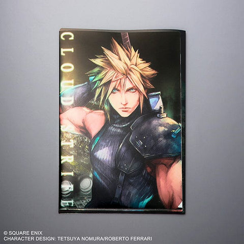 Cloud Strife Final Fantasy VII Remake Metallic File - Authentic Japanese Square Enix Office product 