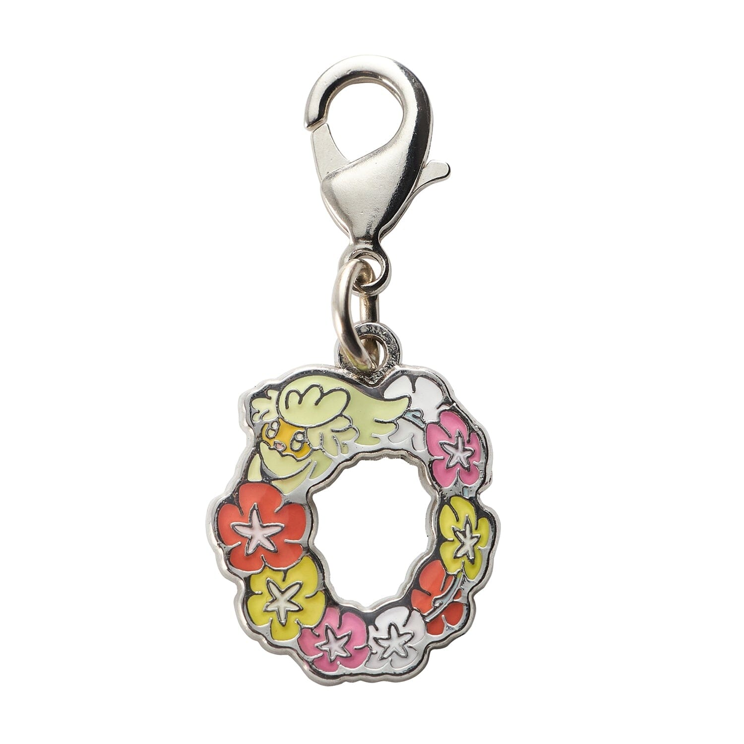 Comfey - National Pokédex Metal Charm Keychain #764 | Authentic 