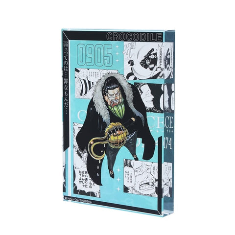 Crocodile Acrylic Block "HEROES" - ONE PIECE - Authentic Japanese Shueisha/Viz Media Acrylic Stand 